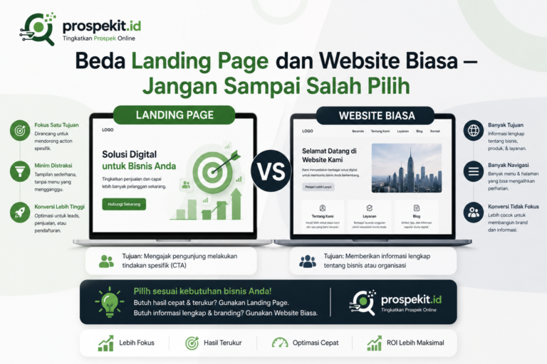 Beda Landing Page dan Website Biasa — Jangan Sampai Salah Pilih