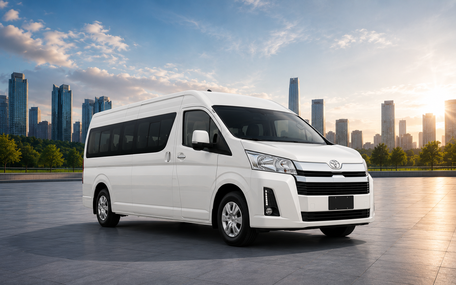 Contoh Landing Page Sewa Mobil, Bus & Hiace 2 Hice Primero