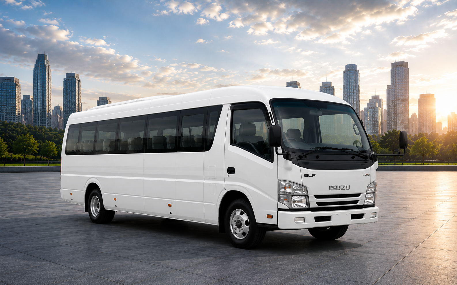 Contoh Landing Page Sewa Mobil, Bus & Hiace 4 elf long