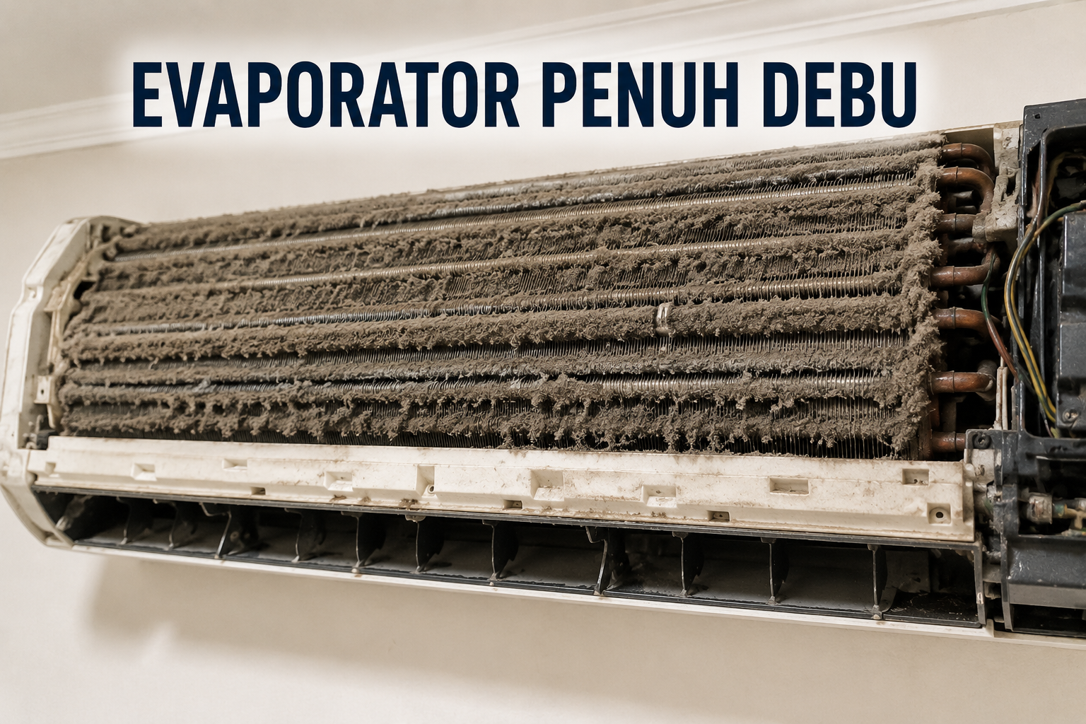 Contoh Landing Page Service AC, Kulkas & Mesin Cuci — Teknisi Datang Hari Ini 3 Evaporator penuh debu