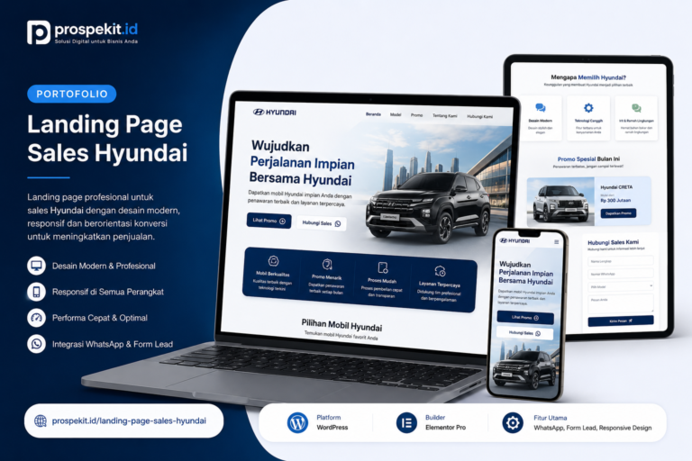 landing page penjualan mobil hyundai