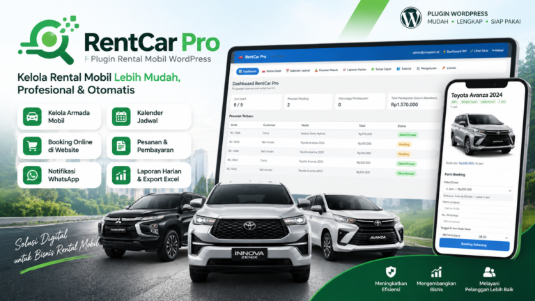 RentCar Pro – Plugin Rental Mobil WordPress & Booking Online 2 Rentcar Pro Plugin WordPress